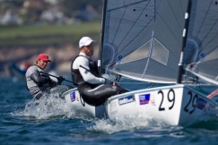Finn Gold Cup - Day 1, Sunday 13 May (Edward Wright, GBR11 & Ben Ainslie, GBR3)