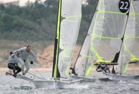 El viento sigue siendo el protagonista del Santander 2014 ISAF Sailing World Championships con rachas de hasta 30 nudos 